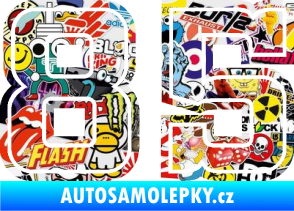 Samolepka Startovní číslo 85 typ 5 Sticker bomb