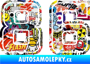 Samolepka Startovní číslo 86 typ 5 Sticker bomb