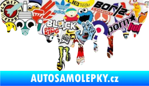 Samolepka Stékájící skvrna 001 pravá krevní cákanec Sticker bomb