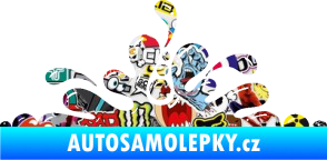 Samolepka Stékající skvrna 003 levá kaňka Sticker bomb