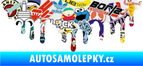 Samolepka Stékající skvrna 007 pravá Sticker bomb