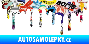Samolepka Stékající skvrna 008 levá Sticker bomb