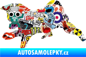 Samolepka Štěňátko 002 levá německý ovčák Sticker bomb