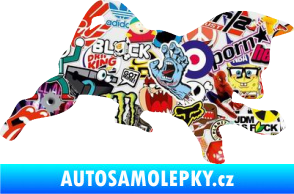Samolepka Štěňátko 002 pravá německý ovčák Sticker bomb
