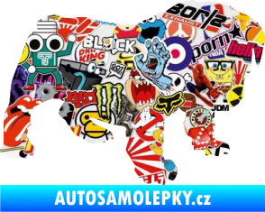 Samolepka Štěňátko 004 pravá francouzský buldoček Sticker bomb