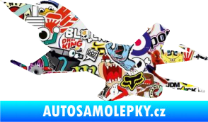 Samolepka Stíhací letoun 004 levá Sticker bomb