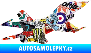 Samolepka Stíhací letoun 004 pravá Sticker bomb