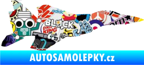 Samolepka Stíhací letoun 006 pravá Sticker bomb