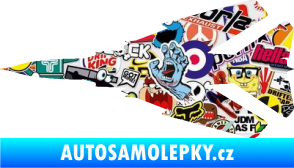 Samolepka Stíhací letoun 007 levá MIG Sticker bomb
