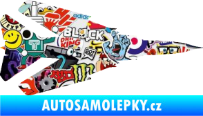 Samolepka Stíhací letoun 007 pravá MIG Sticker bomb
