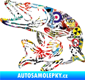 Samolepka Štika 002 levá Sticker bomb