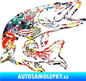 Samolepka Štika 002 pravá Sticker bomb