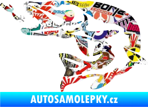 Samolepka Štika 005 levá s návnadou Sticker bomb
