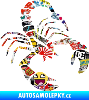 Samolepka Štír zvěrokruh 005 pravá Sticker bomb