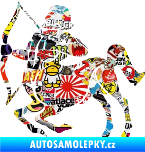 Samolepka Střelec 004 levá Sticker bomb