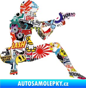 Samolepka Střelkyně 003 pravá Sticker bomb
