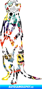 Samolepka Surikata 001 levá Sticker bomb