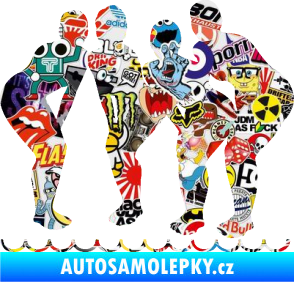 Samolepka Synchronizované plavání 001 tým Sticker bomb