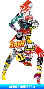Samolepka Tanec 016 pravá latinsko americká tanečnice Sticker bomb