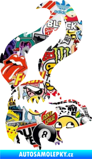 Samolepka Tchoř 002 pravá zvednutý ocas Sticker bomb