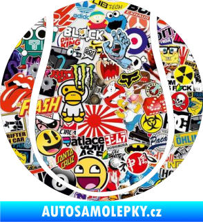 Samolepka Tenisový míček Sticker bomb