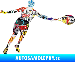 Samolepka Tenista 009 pravá Sticker bomb