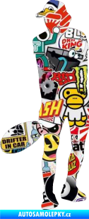 Samolepka Tenista 010 levá Sticker bomb