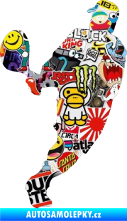 Samolepka Tenista 011 levá Sticker bomb