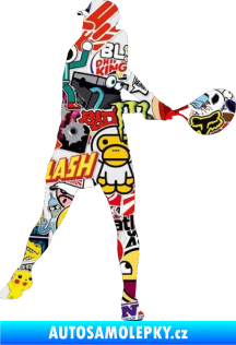 Samolepka Tenista 014 pravá Sticker bomb