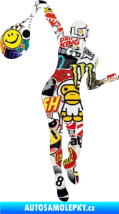 Samolepka Tenista 015 levá Sticker bomb