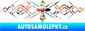 Samolepka Tetování 080 kříž Sticker bomb