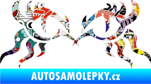 Samolepka Tetování 183 oči Sticker bomb