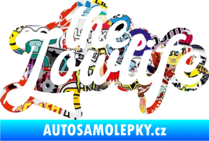 Samolepka The lowlife nápis Sticker bomb