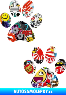 Samolepka Tlapky 005 Sticker bomb