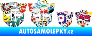 Samolepka Transformers 001 rodinka v autě Sticker bomb