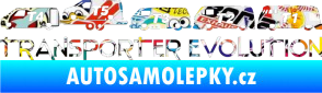 Samolepka Transporter evolution - levá Sticker bomb