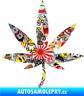 Samolepka Travka 004 levá Sticker bomb
