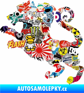 Samolepka Trojhlavý pes kerberos 002 levá Sticker bomb