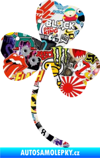 Samolepka Trojlístek 002 pravá Sticker bomb