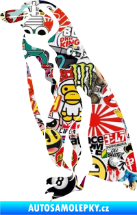 Samolepka Tučňák 001 levá Sticker bomb