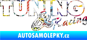 Samolepka Tuning racing obrys Sticker bomb
