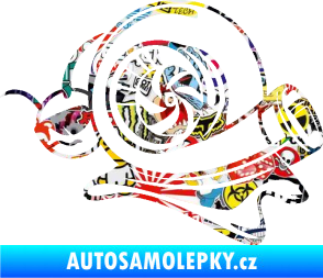 Samolepka Turbo šnek 004 levá Sticker bomb