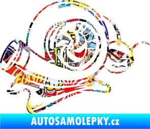 Samolepka Turbo šnek 004 pravá Sticker bomb