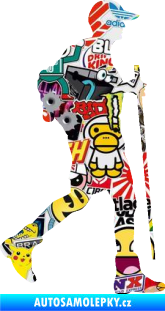 Samolepka Turista 002 pravá Sticker bomb