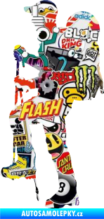 Samolepka Turista 004 levá Sticker bomb