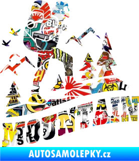 Samolepka Turista 005 pravá výšlap na hory Sticker bomb
