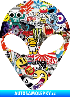 Samolepka UFO 004 levá Sticker bomb