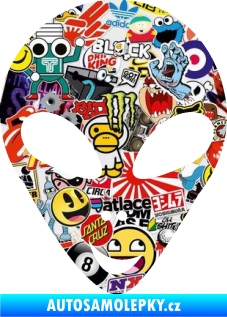 Samolepka UFO 004 pravá Sticker bomb