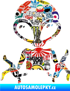 Samolepka UFO 006 levá Sticker bomb