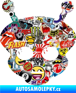 Samolepka UFO 007 levá Sticker bomb